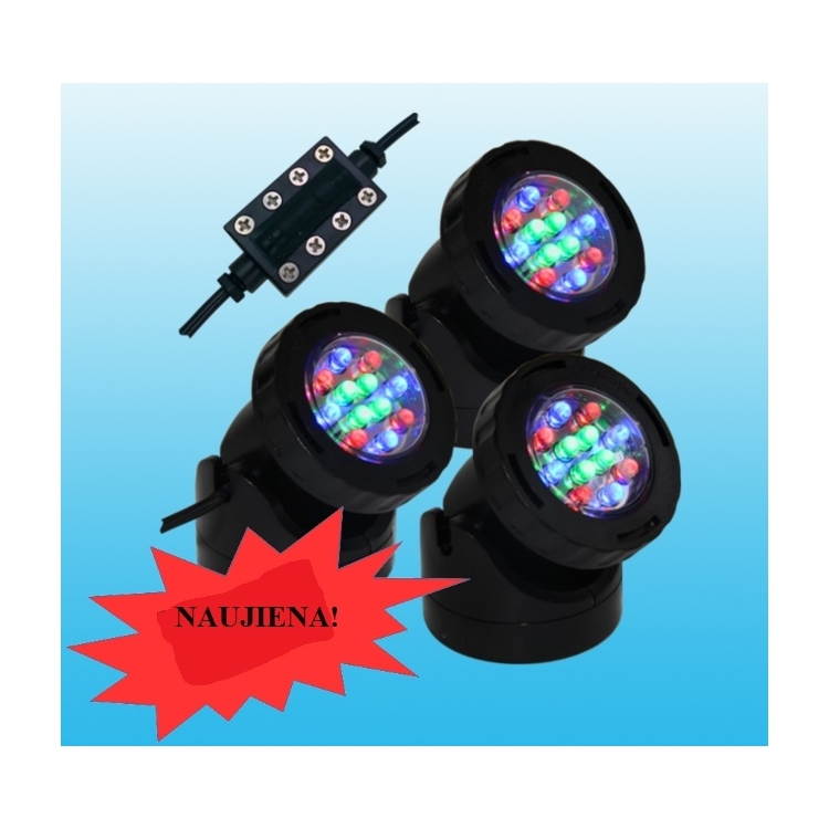 Prožektoriai LED 3x1.5 W