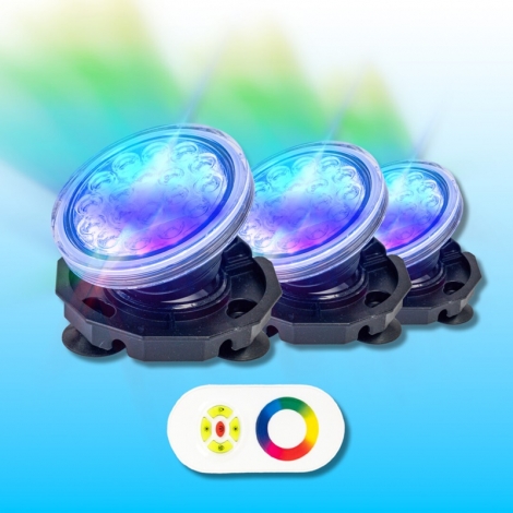 Prožektoriai LED 3x3 W RGB...