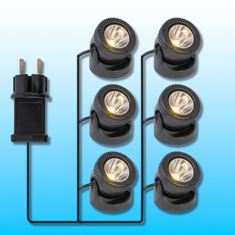 Prožektoriai LED 6x1W,...