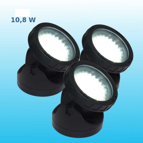 Prožektoriai LED 3x3.6 W, balta