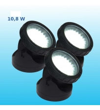 Prožektoriai LED 3x3.6 W, balta