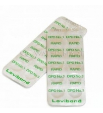 Bendram chlorui testavimo tabletės DPD3