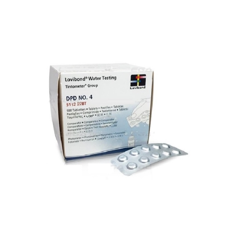 Testavimo tabletės deguoniui DPD4, 500 vnt.
