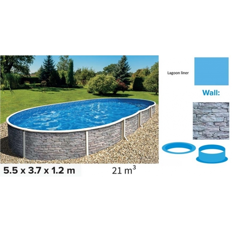 Baseinas "Stone Standart" 5,5 X 3,7 X 1,2m