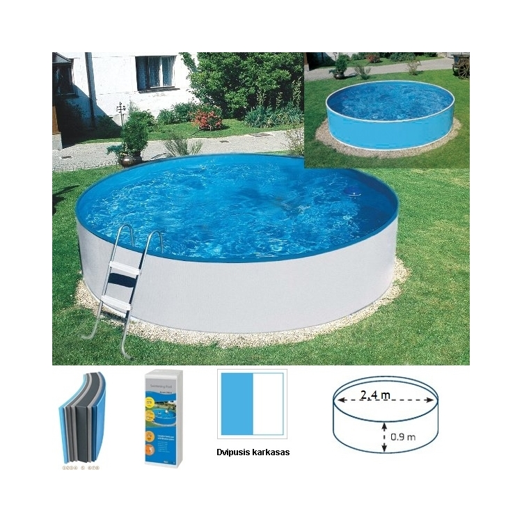 Basic Series dvipusis melsva-balta 240 skersmens