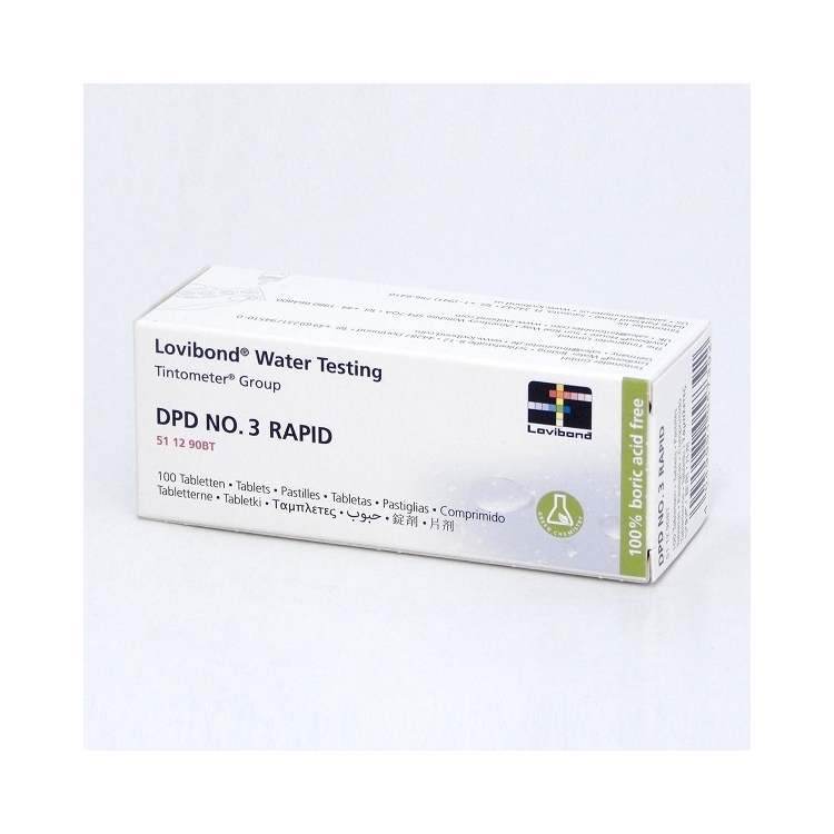 Bendram chlorui testavimo tabletės DPD3,500 vnt