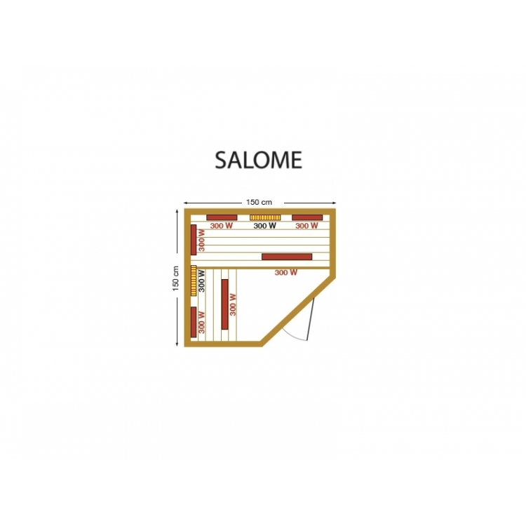 Infraraudonųjų spindulių sauna "Salome 4"