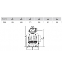 Baseino filtras P600, iki 60 m3