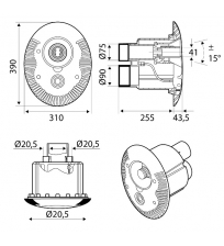 Prieš srovė Tender 70 m3, komplektas