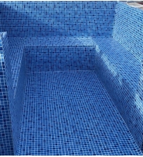 Baseino danga Elbe mosaic blue 1,65 m, likutis