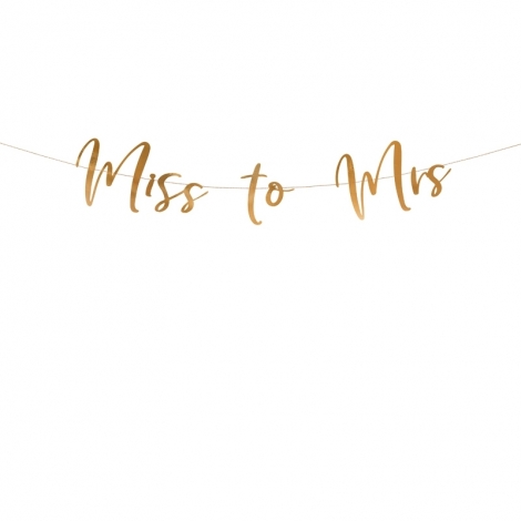 Baneris "Miss to Mrs"