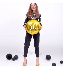 Folinis balionas "50th birthday", auksinis