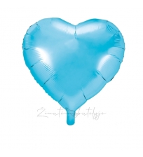 Folinis balionas "Širdis", melsvas