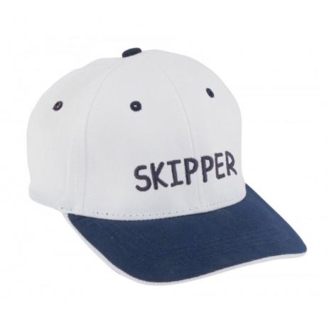 Kepurė su snapeliu "SKIPPER", balta