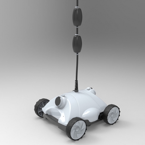 Baseino valymo robotas...