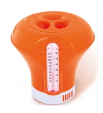 Dozatorius ir termometras baseinams, oranžinis