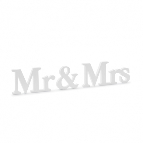 Medinė dekoracija "Mr & Mrs"